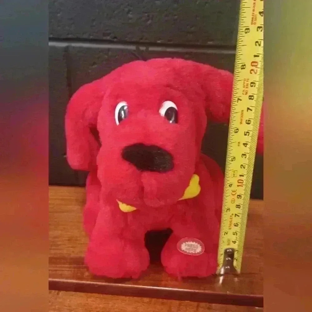 Vintage Clifford the Big Red Dog Ears Moving & Barking Plush Animal - Picture 10 of 11